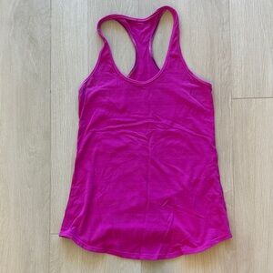 lululemon athletica Fuchsia Racerback Tank Top